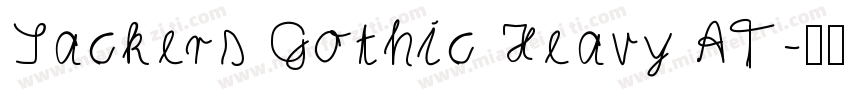 Sackers Gothic Heavy AT字体转换